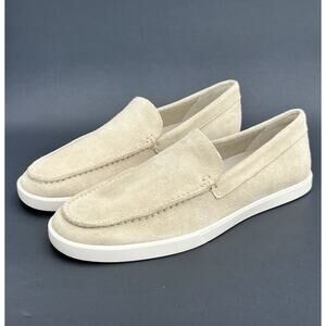 VINCE Sonoma Apron Toe Suede Loafer Beige Men's Size 7 US NEW